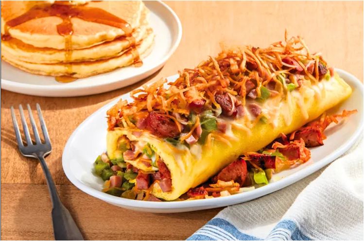 Onion and French Fry Omelette